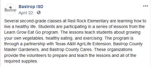 BISD post from Facebook