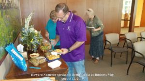 June 16. 2019 Howard Nemerov presents Beetle Banks at monthly meeting