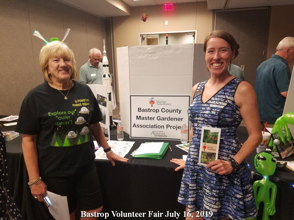 Dorothy & Kerry at the Bastrop Volunteer Fair July 16, 2019