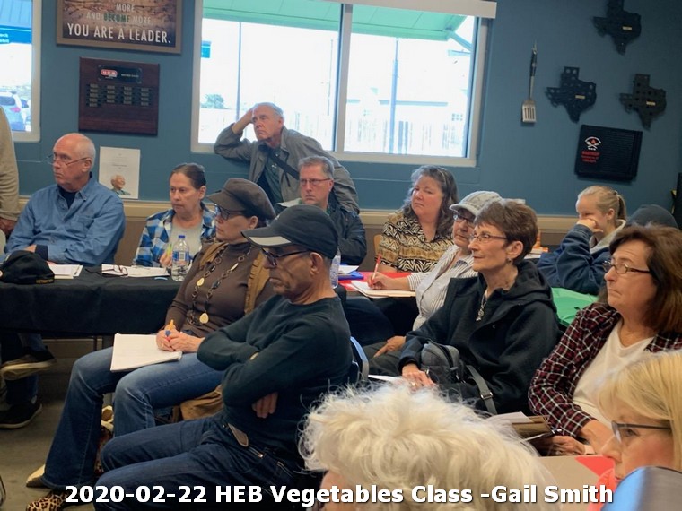 Gail Smith teaches her vegetable gardening class at HEB