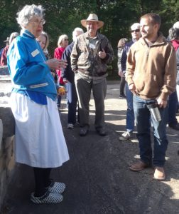 Mary Reeeves leading the tour of Festival Hill Gardens