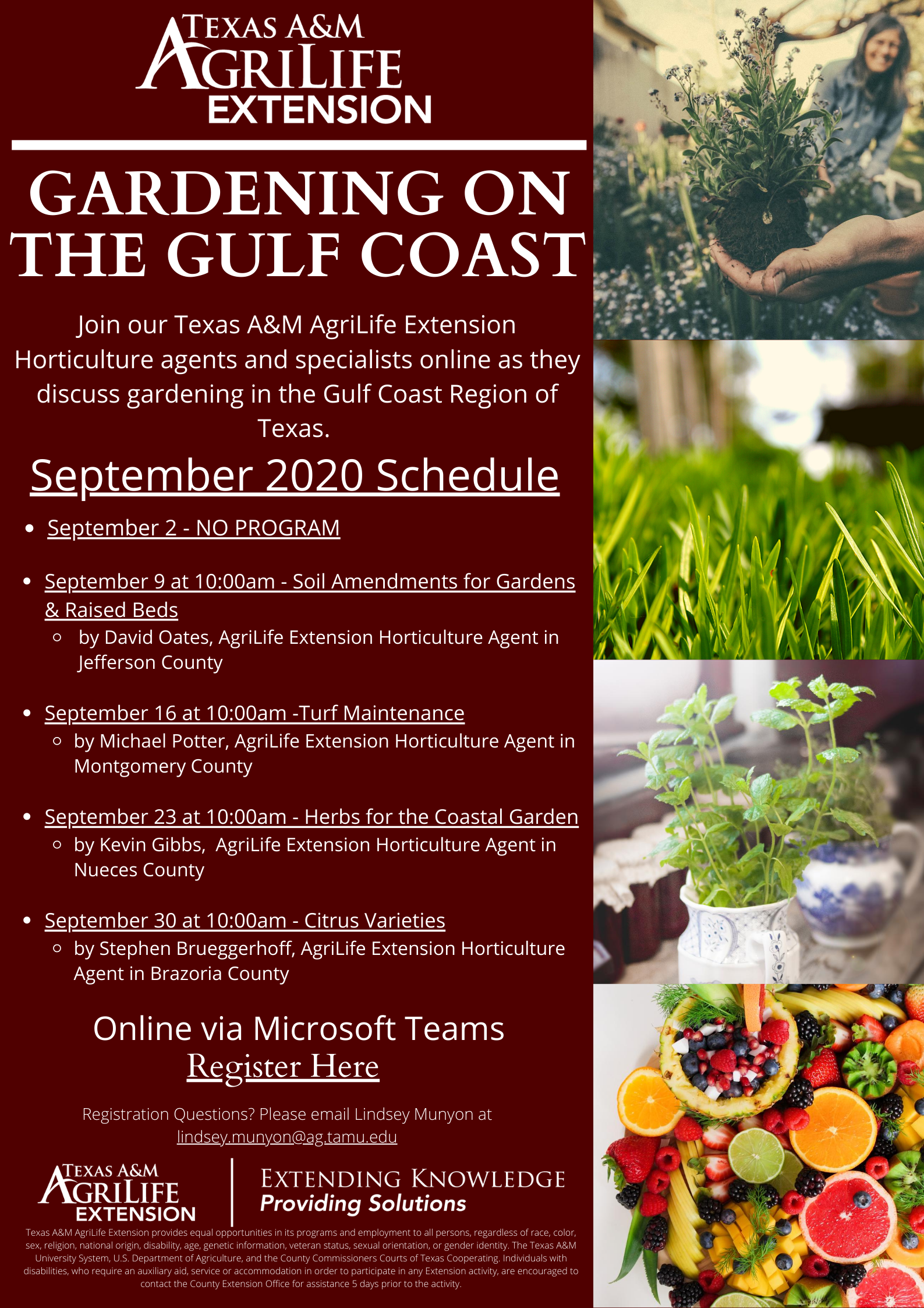 September Gardening on the Gulf Program