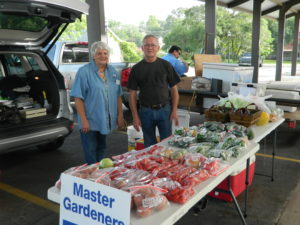 photo of Selling produce from BMGA's Sens Center Garden