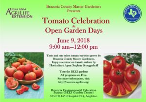 Poster for Tomato Open Garden Days