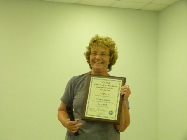 MArtha show of CBMGA's award for research