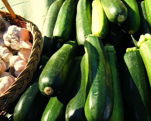 Zucchini and garlic