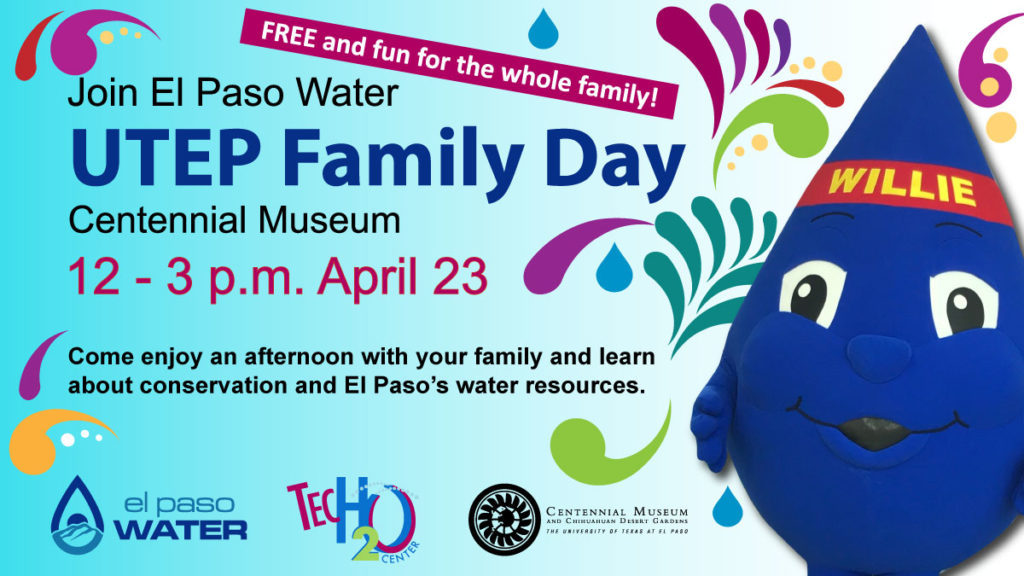 Flyer for the UTEP Family Day event; 12-3 pm, April 23