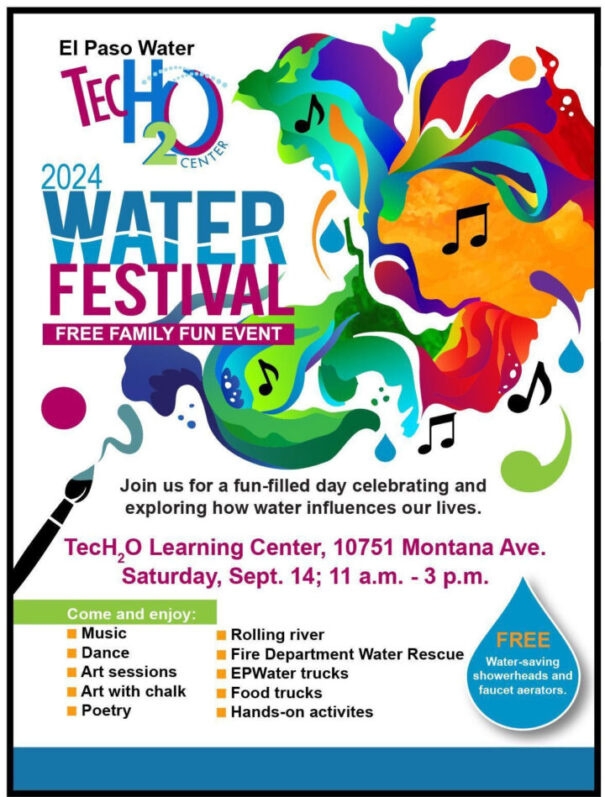 Flyer for the 2024 TecH2O Water Festival on Sept. 14.