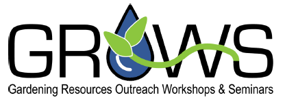 Logo for the GROWS workshops & classes.