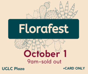 Flyer for 2022 Fall FloraFest on Oct 1st