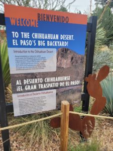 Chihuahuan Desert Exhibit Sign at Zoo