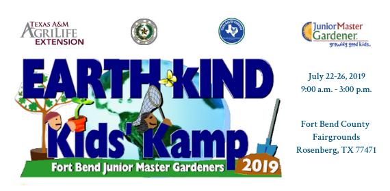 Fort Bend County Earth Kind Kids Kamp 2019 Texas Master