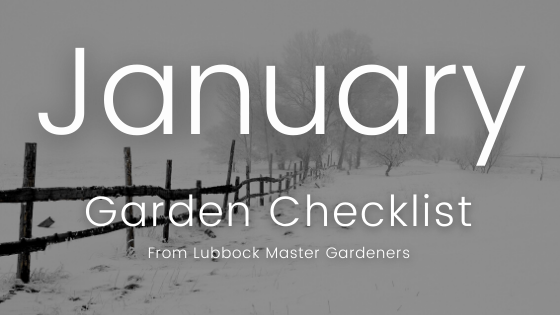 January Garden Checklist