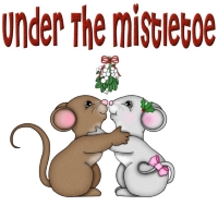 kiss under the mistletoe
