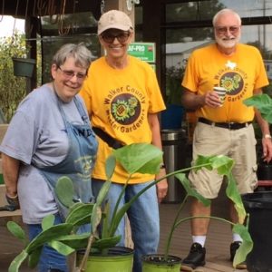 Walker County Master Gardeners Andy, Maggie and Albert at 2019 Fall Sale