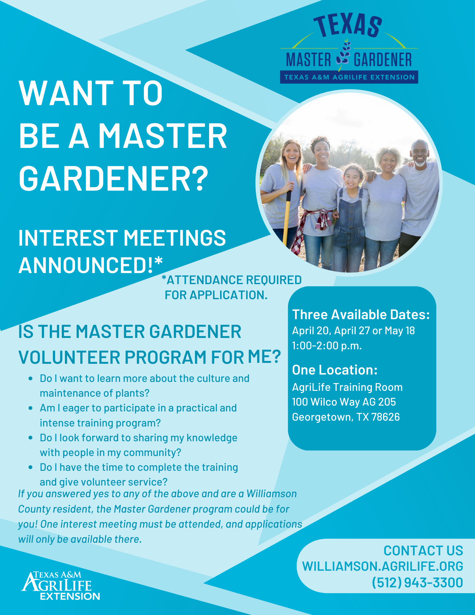 2023 Master Gardener Training - Williamson County Master Gardeners